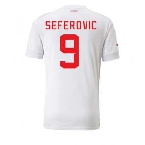 Švicarska Haris Seferovic #9 Gostujuci Dres SP 2022 Kratak Rukavima